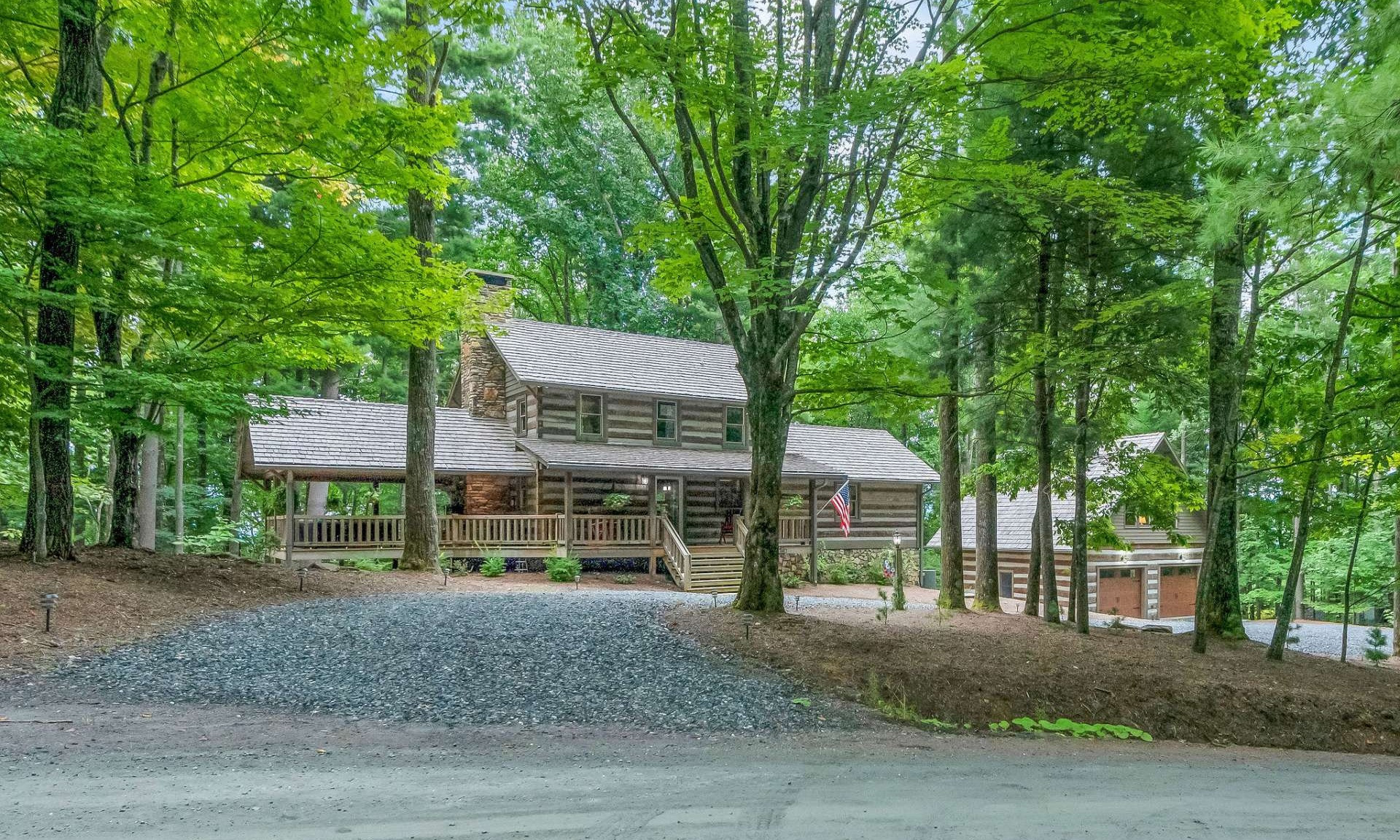 NC Mountain Log Home for Sale