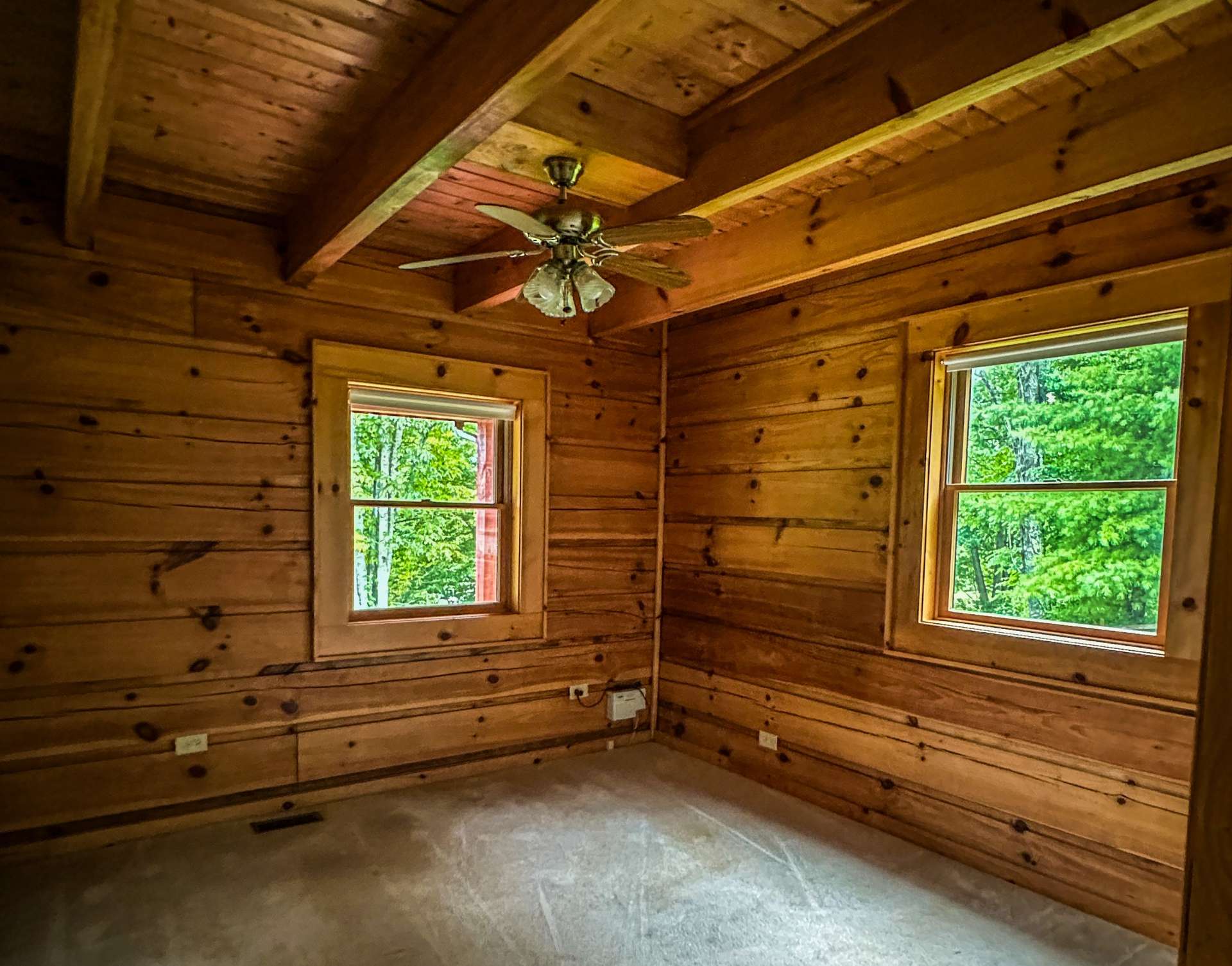 The first of 2 bedrooms on the main level