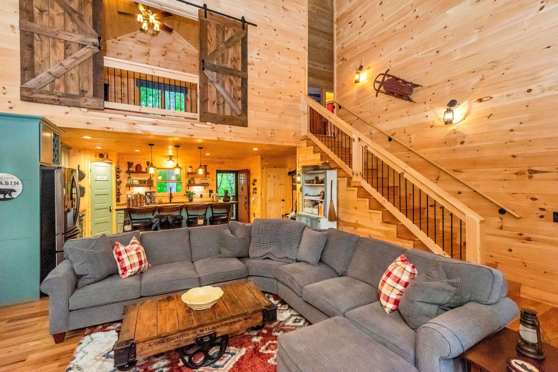 Double Height Living Room.