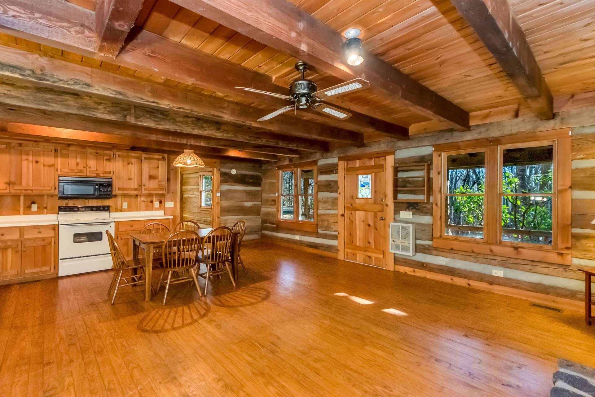 Flexibility to move the dining area closer to the windows, opening up the kitchen layout for a potential island—perfect for entertaining and meal prep.