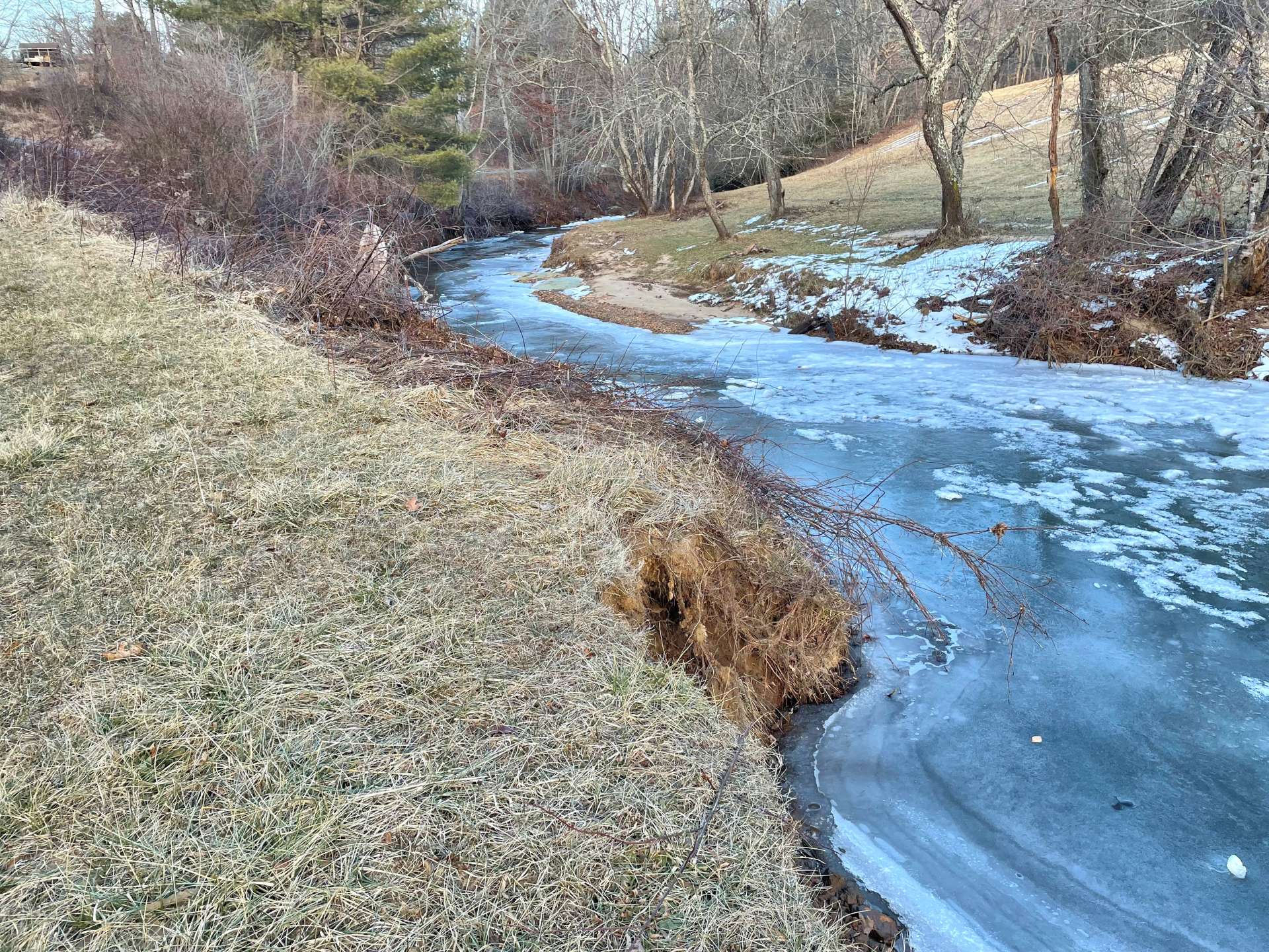 ...The property extends to give you a small piece of creek frontage.