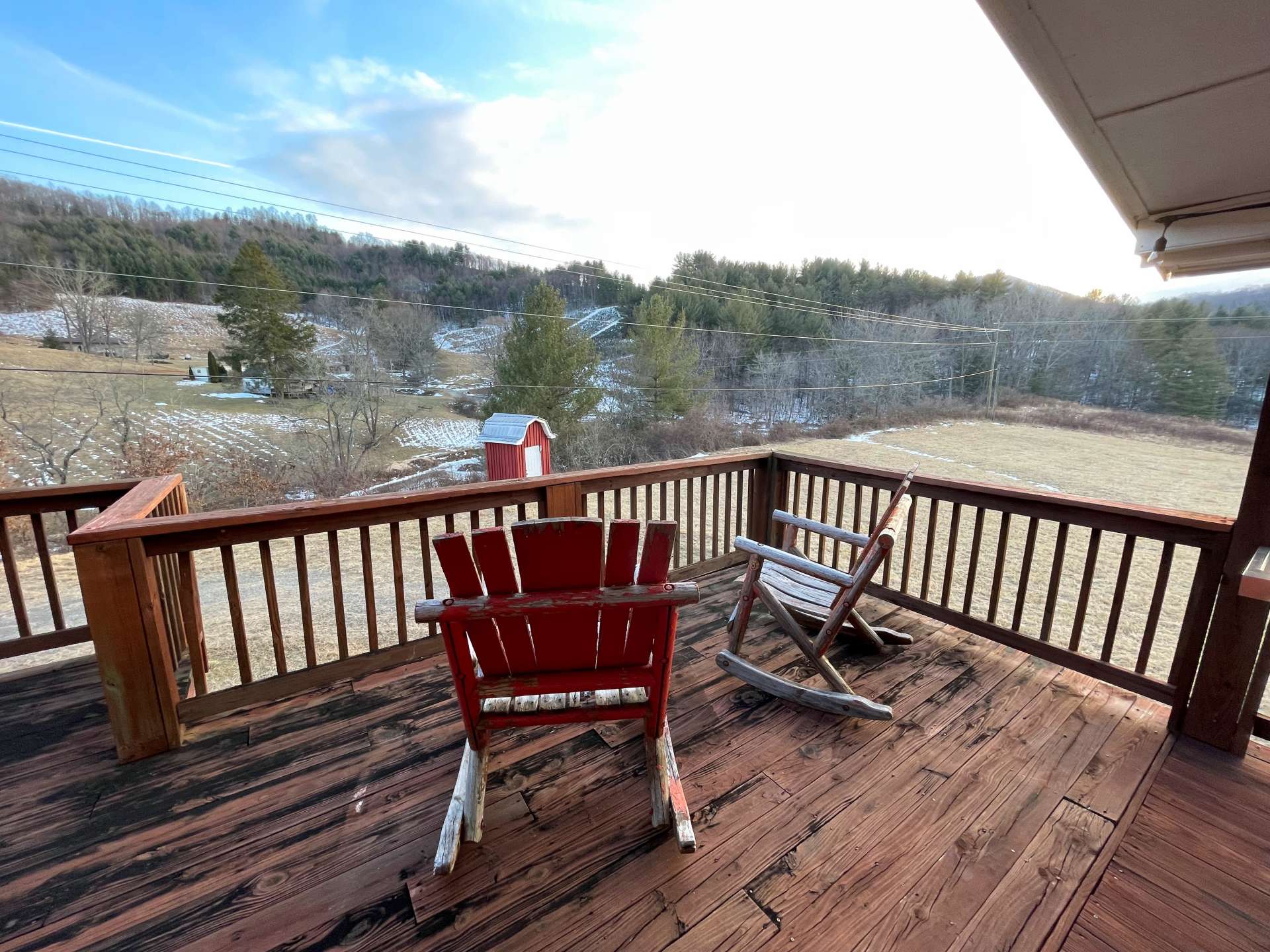 The main Level deck provides outdoor entertaining space or a place to simply relax and enjoy the mountain surroundings.