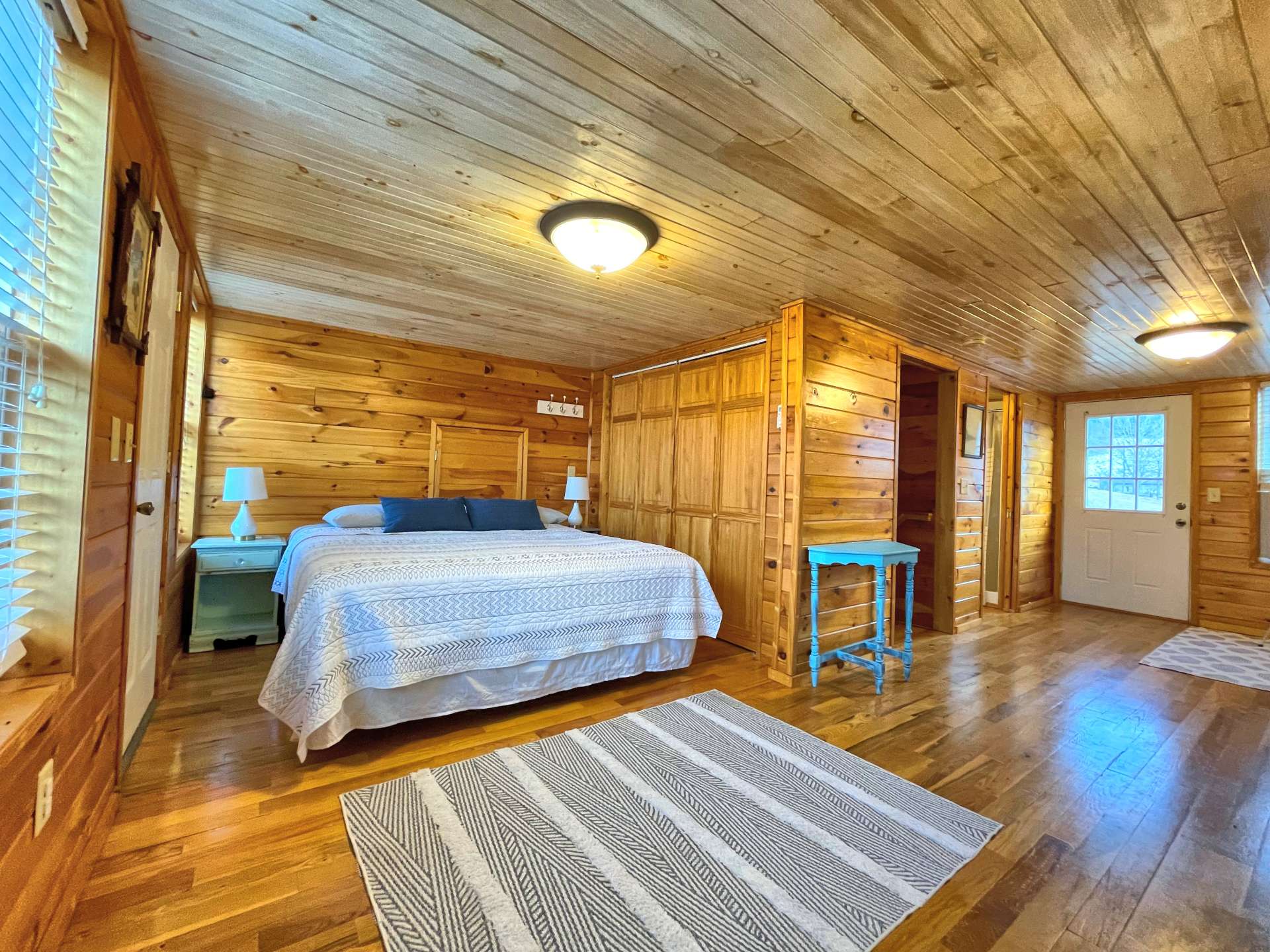 The large primary bedroom is located on the third level offering privacy.