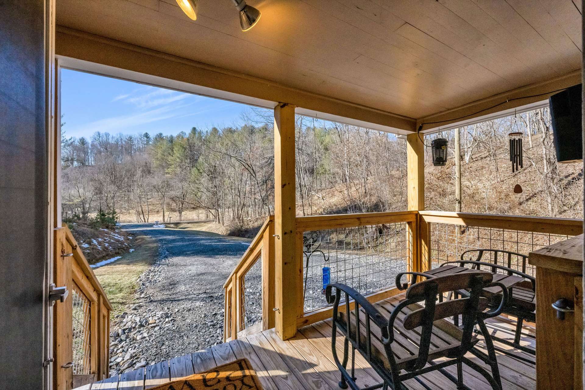 Relax on the front porch with your favorite beverage.