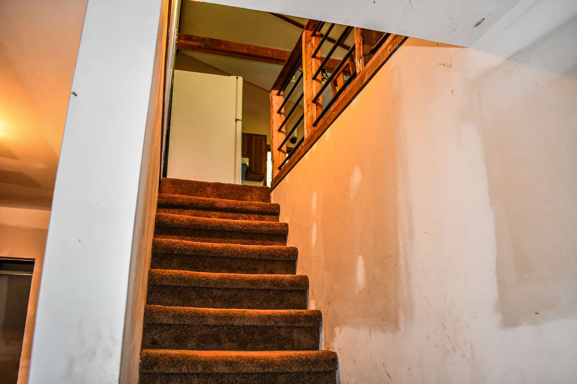 Stairs from main level to basement