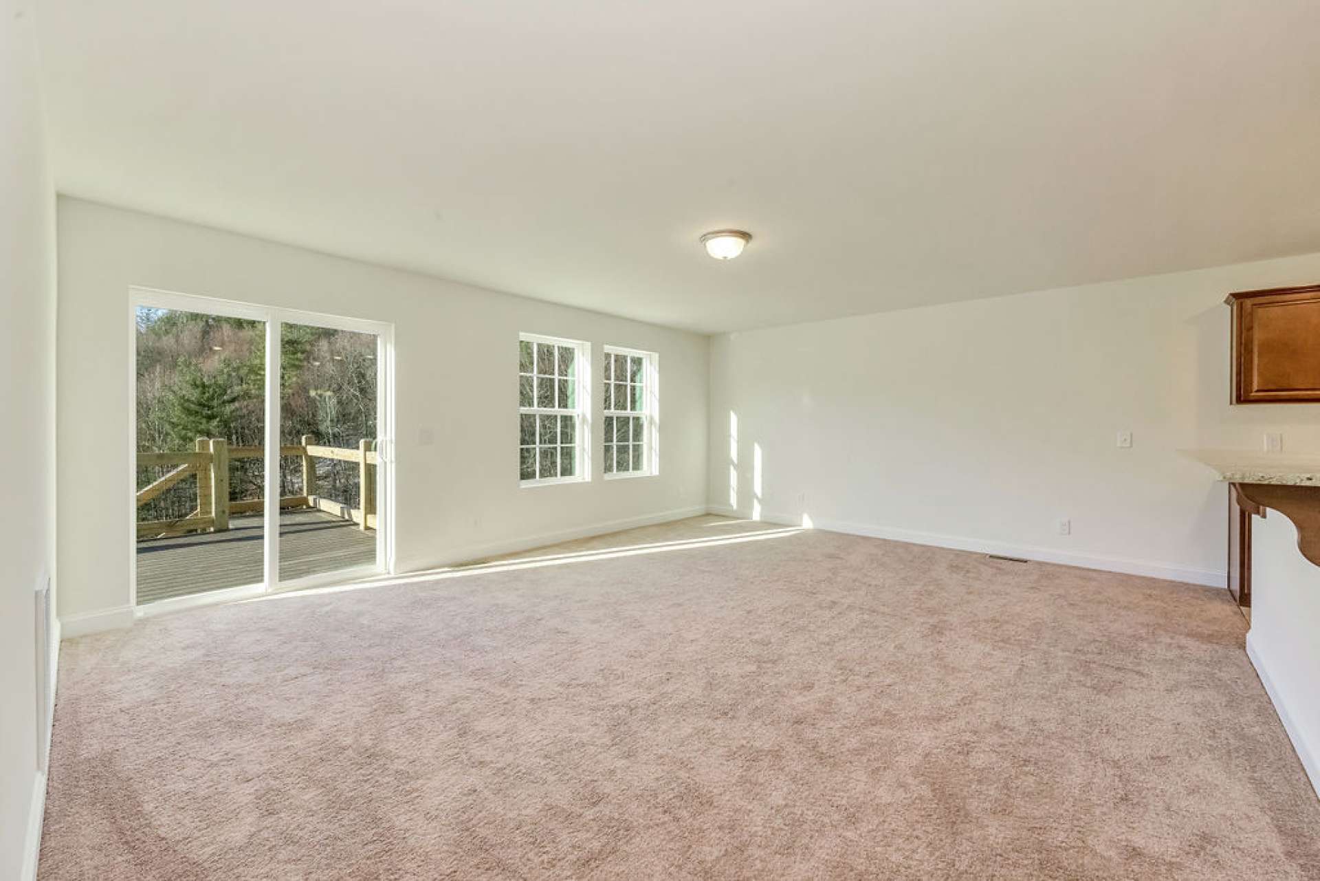 Living room with access to the open deck