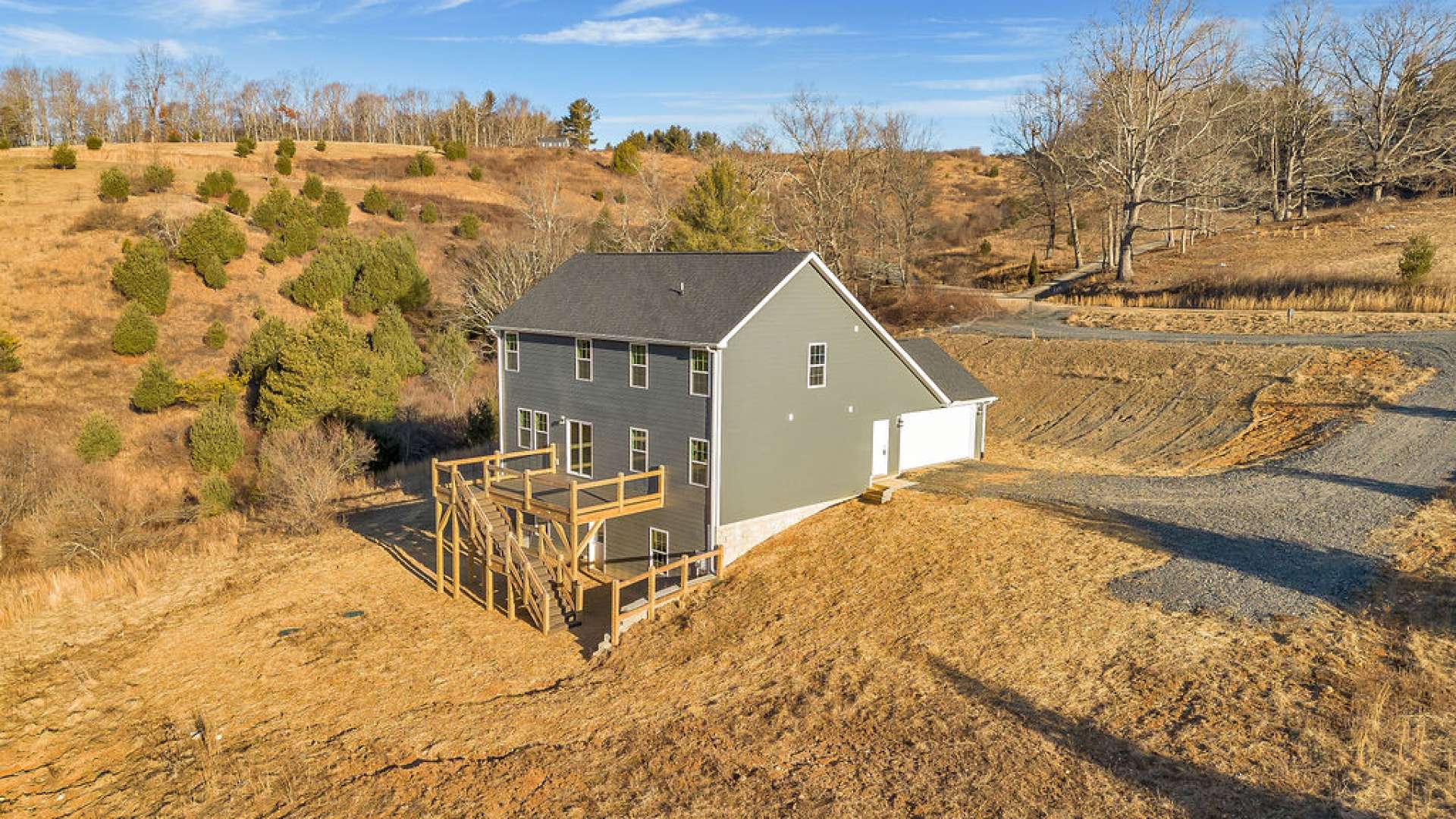 Lots of outdoor space and two car garage