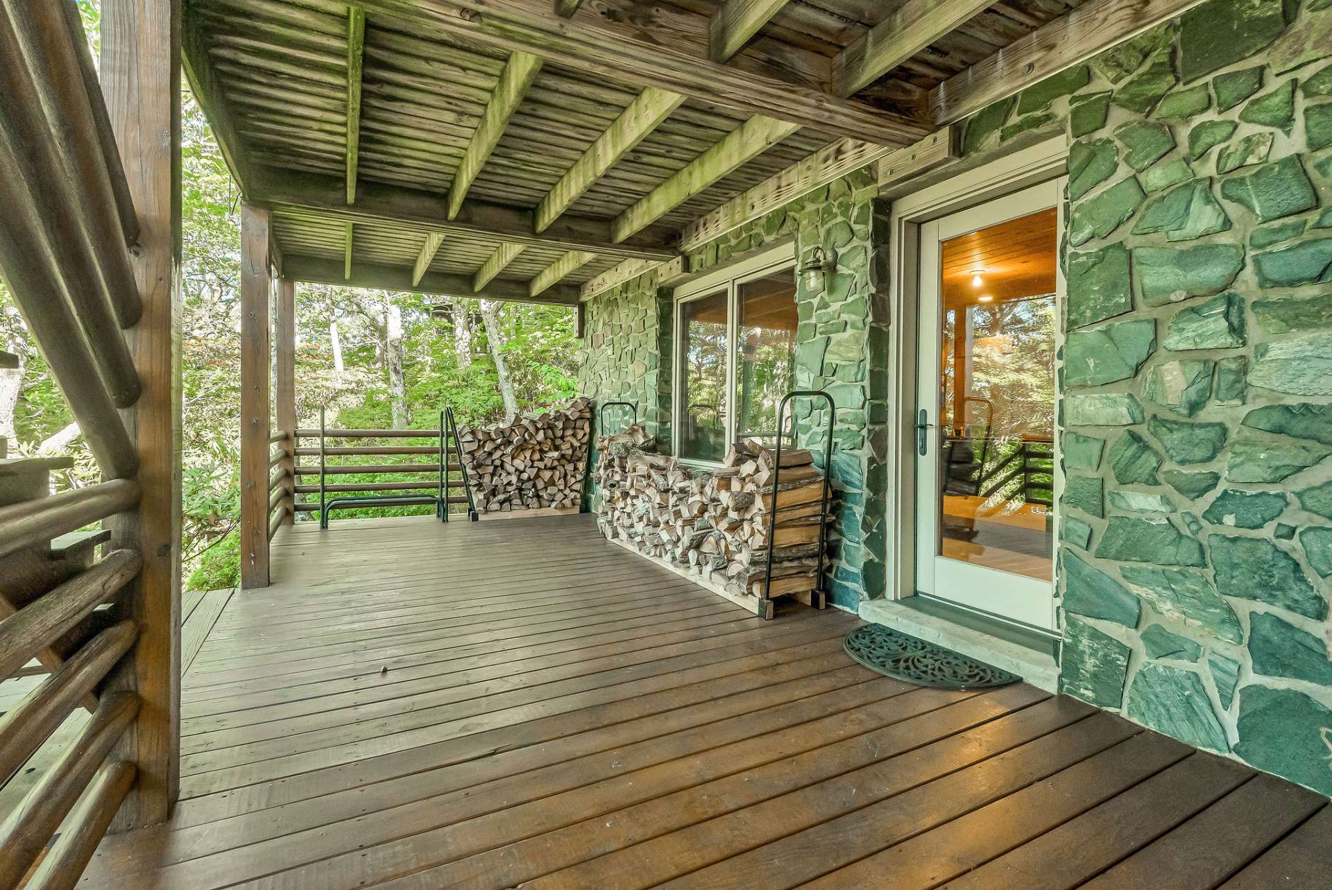 While enjoying the family and game room, you and your guests can step out onto the lower-level porch for an additional entertaining space. Cabin is equipped with a full size generator in case of a rare power outage.