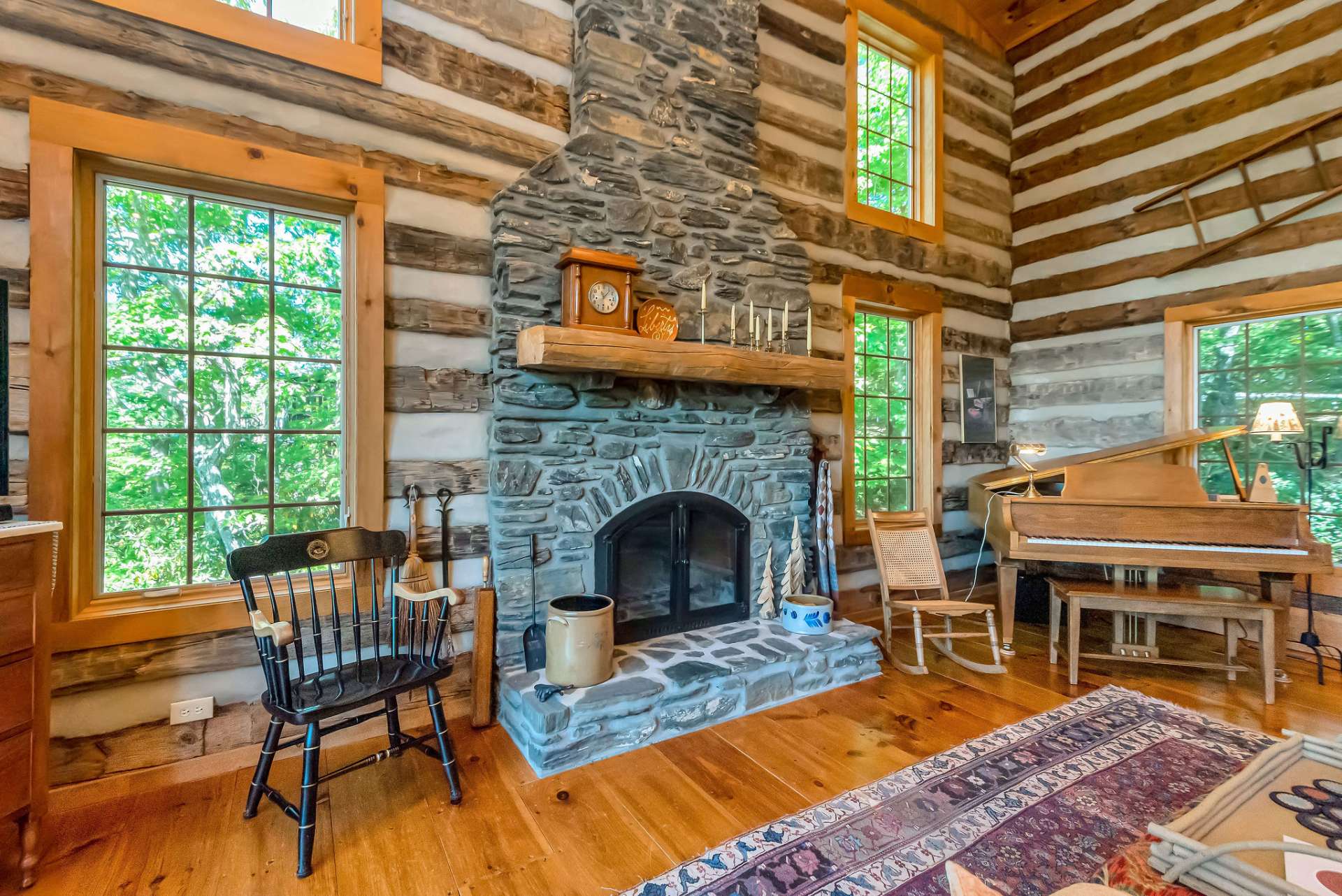 You and your loved ones can cozy up by the wood-burning fireplace on cool evenings.