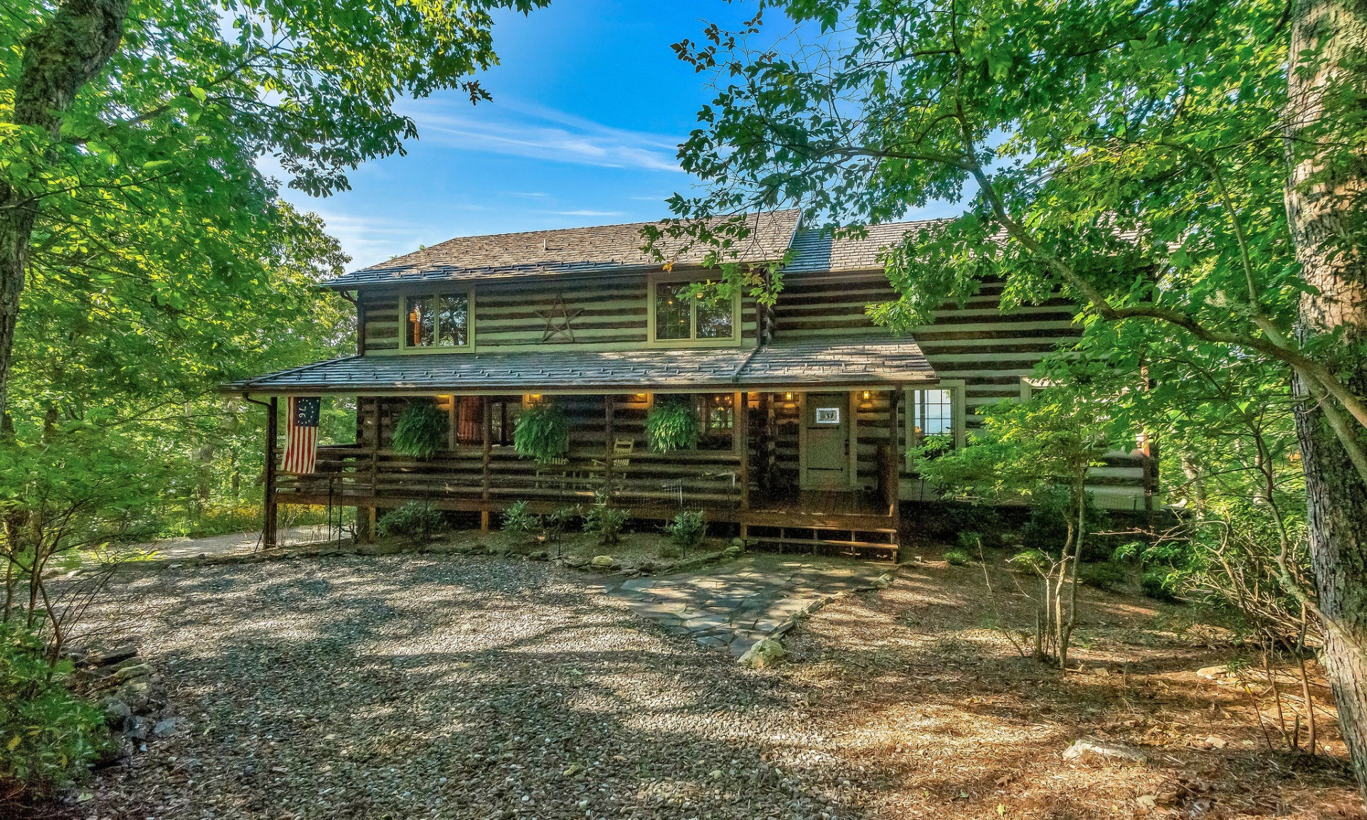 Discover this charming antique log home, nestled in the picturesque community of Stonebridge. First time on the market and ideal for full time living!!