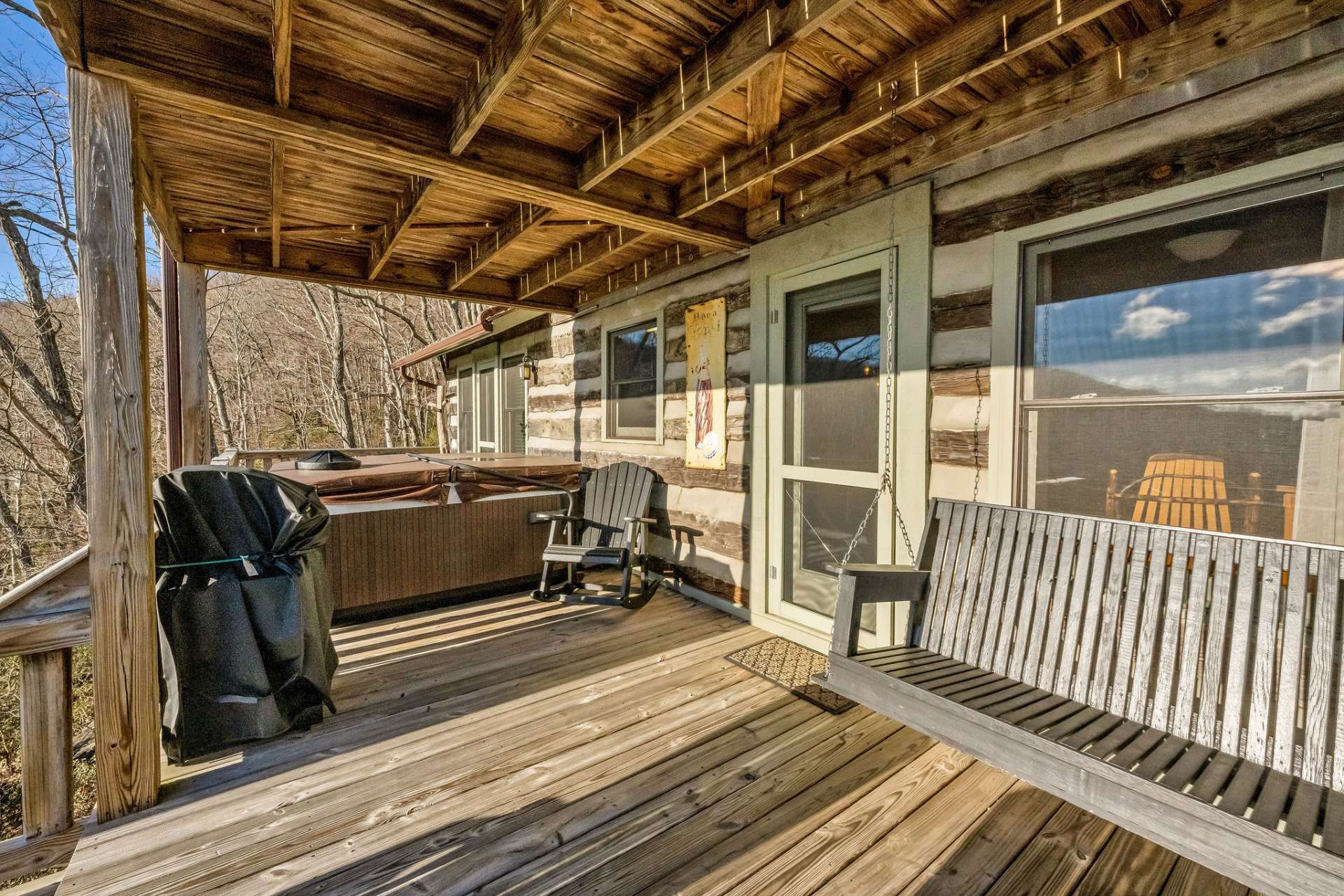 Enjoy both covered and open outdoor space from the main level.